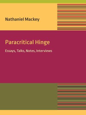 cover image of Paracritical Hinge